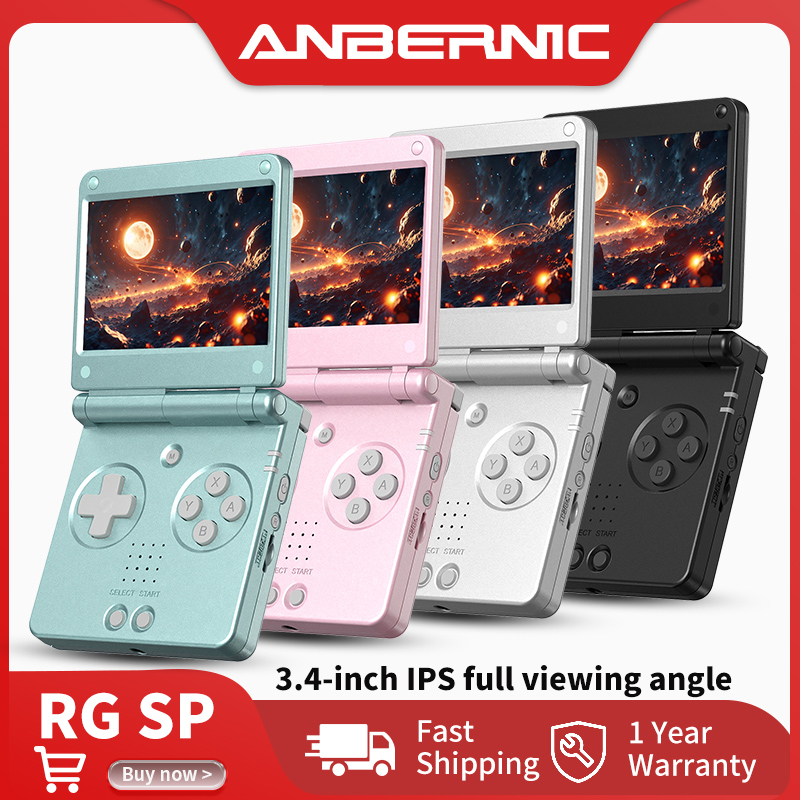 Retro Gaming Kiosk - Anbernic RG SP Flip, console portatile